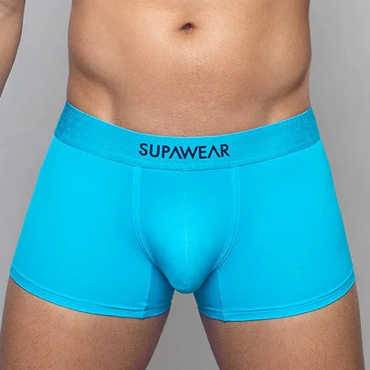 Men's boxer briefs with a soft elastic leg bandSupawear Neon boxer blue