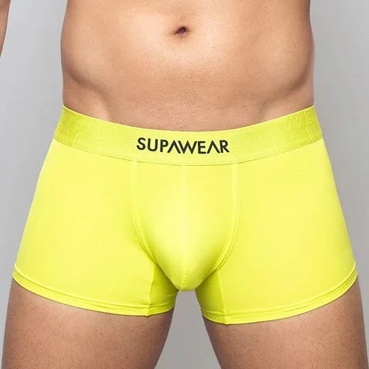 Solid - color men's boxer briefs in classic huesSupawear Neon boxer lime