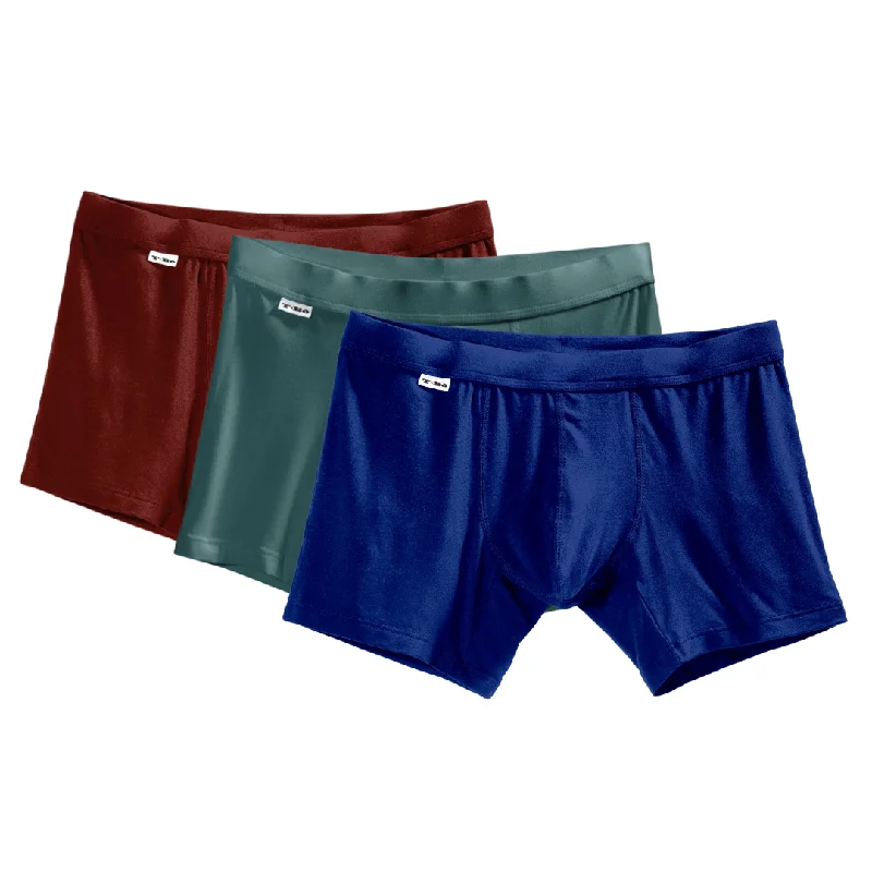Men's boxer briefs with a reinforced waistbandTBô Red, Green and Blue Mixed Boxer Brief 3-Pack Men's boxer briefs with a reinforced waistbandTBô Red, Green and Blue Mixed Boxer Brief 3-Pack