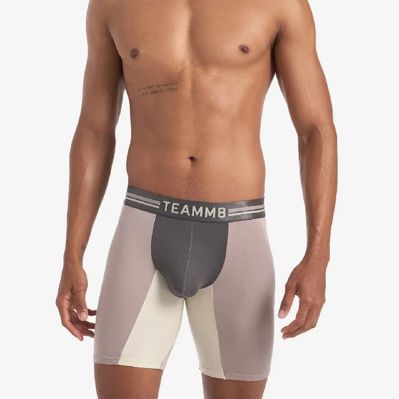 Anti - odor men's boxer briefs for long - lasting freshnessTeamm8 Bamboo Sports boxer modal mink grey Anti - odor men's boxer briefs for long - lasting freshnessTeamm8 Bamboo Sports boxer modal mink grey