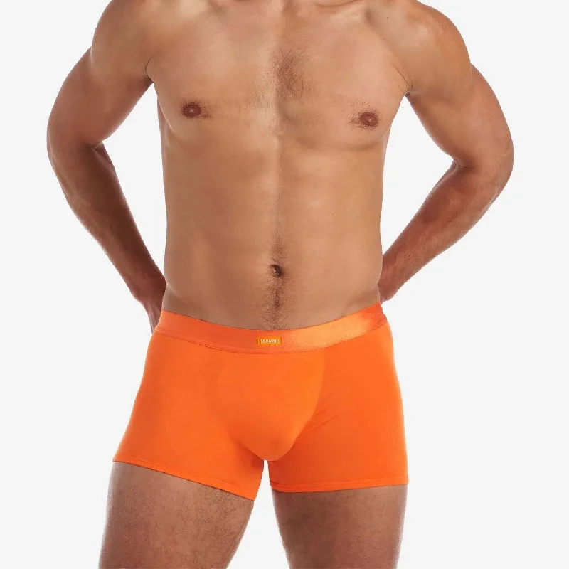 Printed men's boxer briefs with fun designsTeamm8 You Bamboo boxer orange