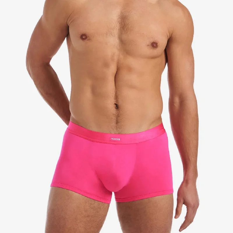 Stretch - fabric men's boxer briefs for a flexible fitTeamm8 You Bamboo boxer pink