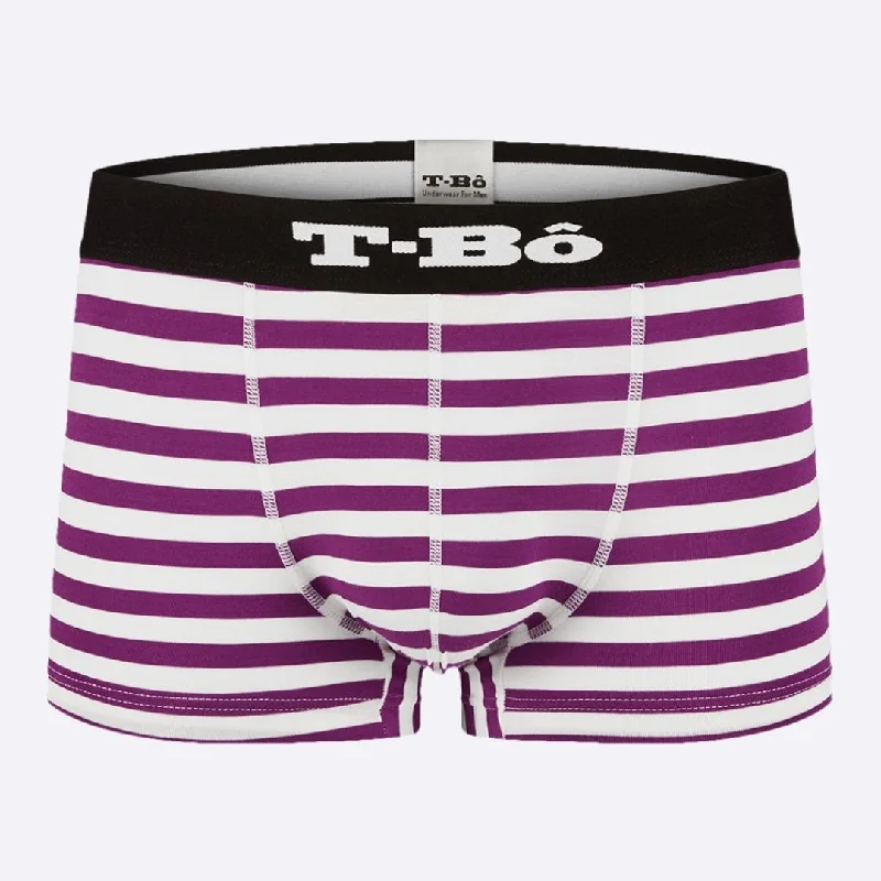 Printed men's trunks with eye - catching motifsThe Ballsy Sparkling Grape Stripes Trunk Printed men's trunks with eye - catching motifsThe Ballsy Sparkling Grape Stripes Trunk