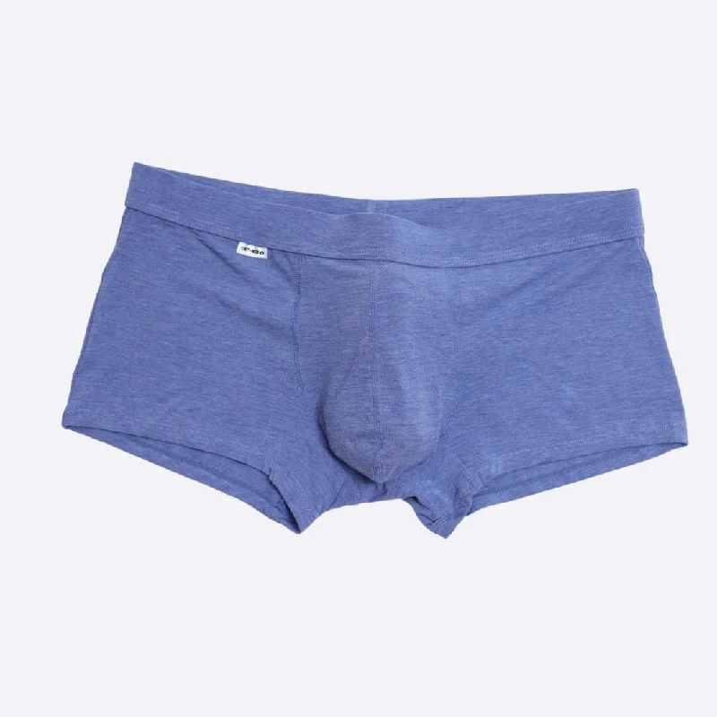 Patterned men's trunks, like camo or dotsThe Periwinkle Purple Heather Trunk