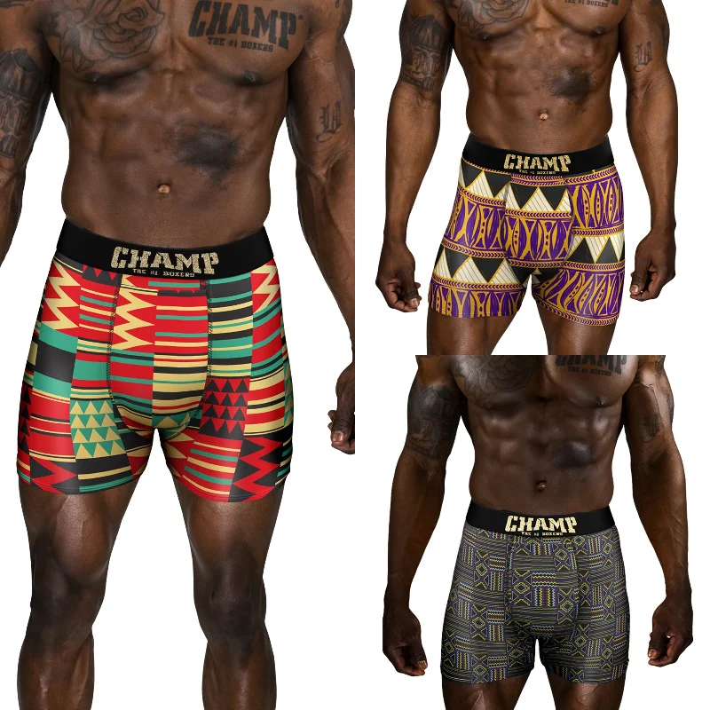 Tag - less men's boxer briefs to prevent irritationTribal Edition