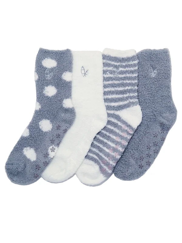 Tag - less men's thongs to prevent irritationWomen's (4 Pairs) Soft Anti-Skid Fuzzy Winter Crew Socks - Set A1 Tag - less men's thongs to prevent irritationWomen's (4 Pairs) Soft Anti-Skid Fuzzy Winter Crew Socks - Set A1