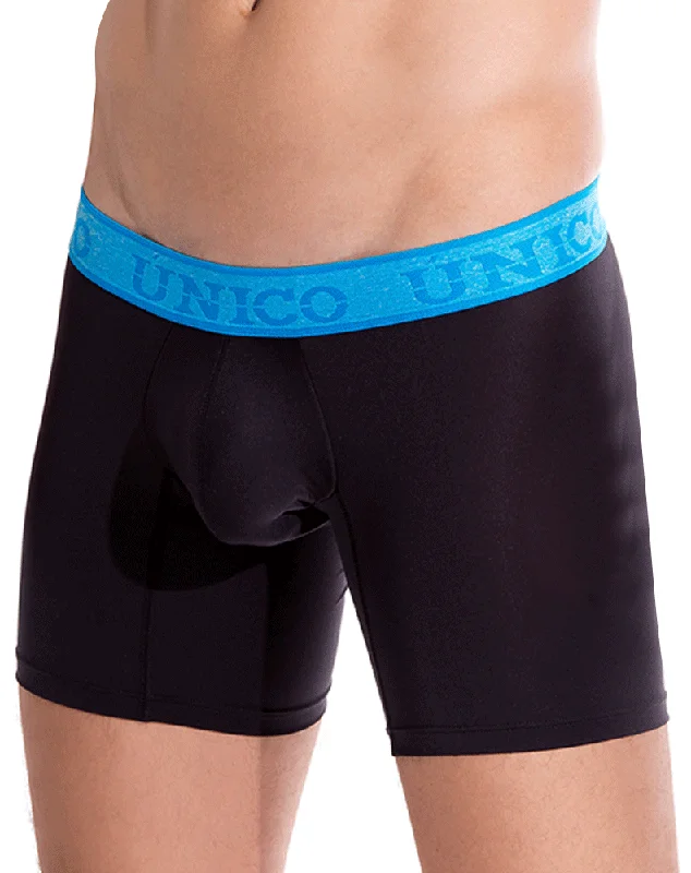 Low - rise men's boxer briefs for a modern silhouetteUnico 19160100215 Colors Dinamico Boxer Briefs black Low - rise men's boxer briefs for a modern silhouetteUnico 19160100215 Colors Dinamico Boxer Briefs black