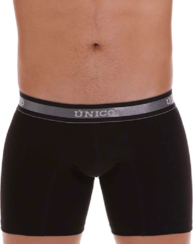 Microfiber men's boxer briefs for a smooth feelUnico 22120100211 Nebuloso A22 Boxer Briefs 99-black