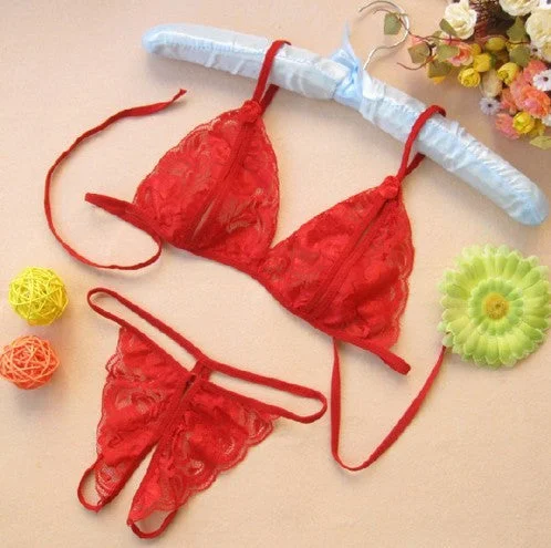 High - cut men's sexy underwear to accentuate curvesWomen's Sexy Lingerie Transparent Open File Milk Lace Underwear Bra + T Pants Sex Toys High - cut men's sexy underwear to accentuate curvesWomen's Sexy Lingerie Transparent Open File Milk Lace Underwear Bra + T Pants Sex Toys