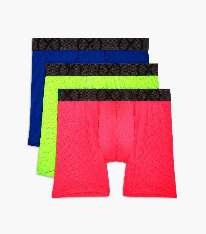 Moisture - wicking men's boxer briefs for sports activities(X) Sport Mesh | 6" Boxer Brief 3-pack Moisture - wicking men's boxer briefs for sports activities(X) Sport Mesh | 6" Boxer Brief 3-pack