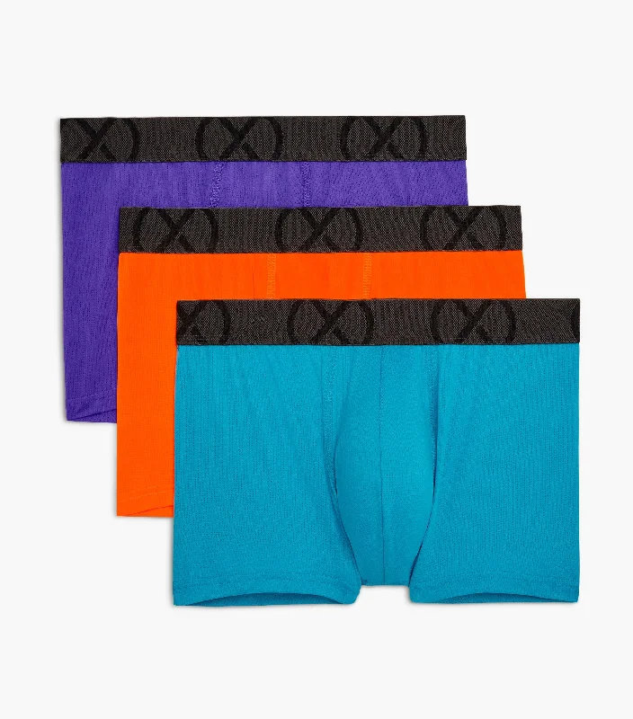 Slim - cut men's trunks for a modern style(X) Sport Mesh | No-Show Trunk 3-pack