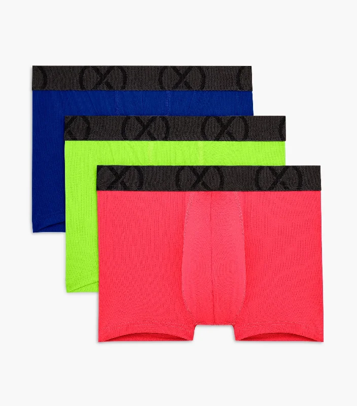 Solid - color men's trunks in various shades(X) Sport Mesh | No-Show Trunk 3-pack