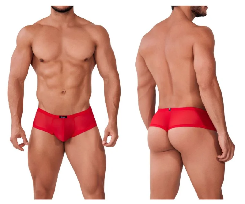 Anti - odor men's boxer briefs for long - lasting freshnessXtremen 91154 Tulle mesh Trunks Color Red Anti - odor men's boxer briefs for long - lasting freshnessXtremen 91154 Tulle mesh Trunks Color Red