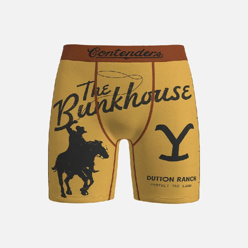 Compression men's boxer briefs for muscle supportYELLOWSTONE THE BUNKHOUSE BRIEF